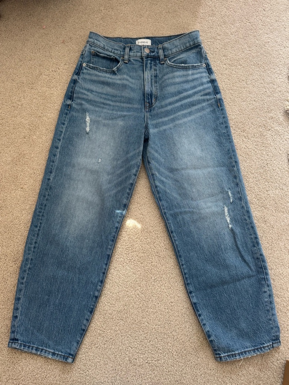 Evereve Light Blue barrel Denim Jeans